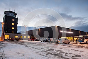 Outdoor of Svalbard Airport - Norway.