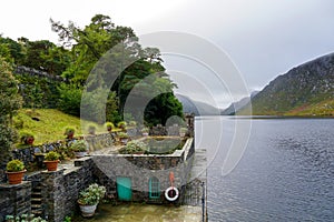 Outdoor swimming pool in Glenveagh National Park, County Donegal, Ireland