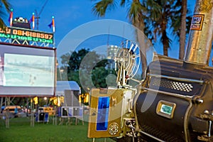 Outdoor Theater in thailand, focus selective