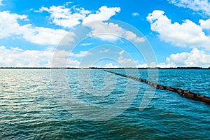 Outdoor tranquil water surface and sky natural landscape in summer