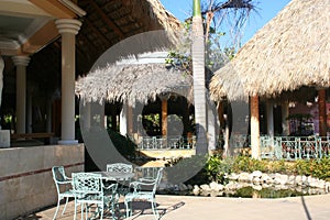 Outdoor tropical patio