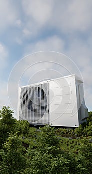 Outdoor unit air conditioner 3d photo
