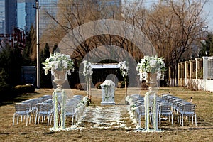 outdoor wedding Scene