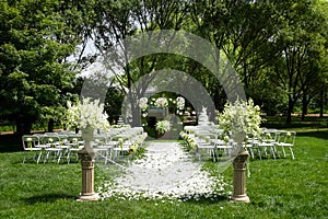 Outdoor wedding Scene