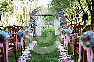 Outdoor wedding Scene