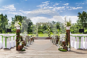 Outdoor wedding Scene