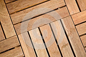 Outdoor wooden decking tile