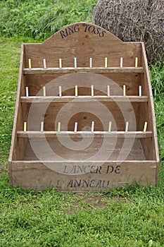 Outdoor wooden vintage ring toss game