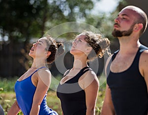 Outdoor yoga