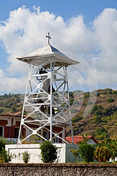 Outdoors bells of the Church of the Conversion in Saint-Paul de la Reunion