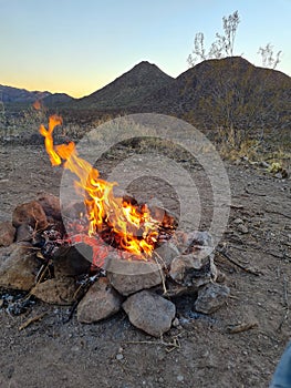 Outdoors camping desert brown