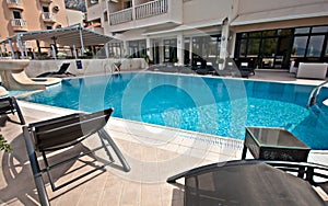 Outdoors luxury tourism hotel pool