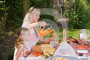 Outdoors picknick