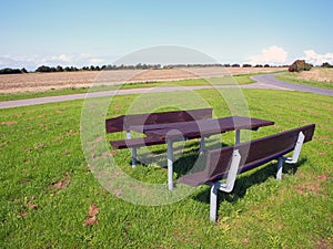 Outdoors relaxing Picnic table