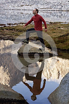 Outdoorsman With Reflection photo