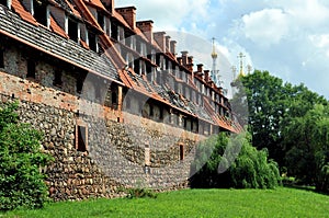 Outer bailey of the castle of  Preussisch-Eylau, Kaliningrad region, Russia