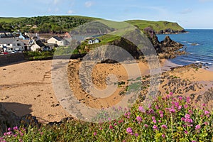 Outer beach Hope Cove South Devon England UK near Kingsbridge and Thurlstone