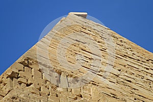 Outer Casing of Summit on Khafre Pyramid - Egypt