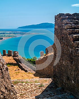 Outer Castle wall in Nafpaktos central Greece