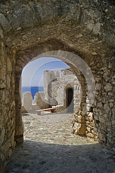 Outer Castle wall in Nafpaktos city