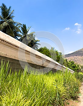 Outer comound of Arulmigu Arunachaleswarar Temple, Tiruvannamalai which represent element of fire photo