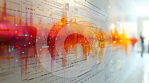 The outer layer of the chart features segments depicting expenses with thick lines conveying larger amounts and thinner photo