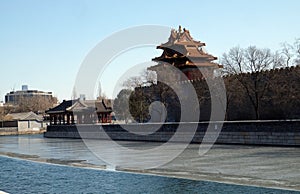 Outer moat corner of the Forbidden City, Beijing