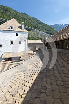 Outer protection wall of Chillon Castle, Switzerland