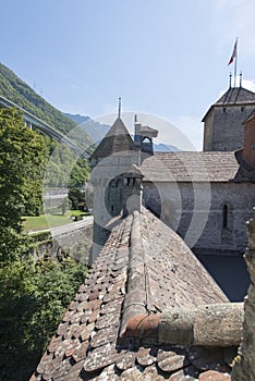 Outer protection wall of Chillon Castle, Switzerland