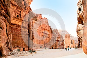 The Outer Siq Tombs, Petra, Jordan.