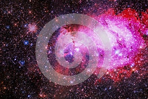 Outer space art. Starfield. Elements of this image furnished by NASA