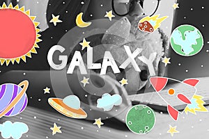 Outer Space Icons Drawing Graphics Concept