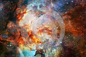 Outer space nebula, stars and galaxy. Elements of this image furnished by NASA