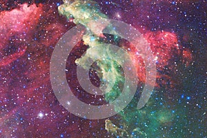 Outer space nebula, stars and galaxy. Elements of this image furnished by NASA