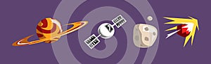 Outer Space and Universe Object and Item Vector Set