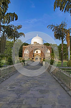 Outer view of Hazira Maqbara, with tombs of Qutb-ud-din Muhammad Khan, tutor of Salim, son and successor of Akbar, Vadodara Barod