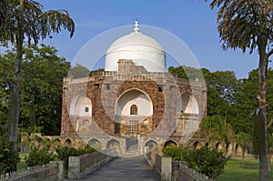 Outer view of Hazira Maqbara, with tombs of Qutb-ud-din Muhammad Khan, tutor of Salim, son and successor of Akbar, Vadodara Barod