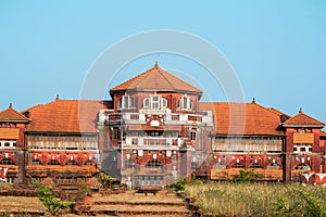 A outer view of Thiba Palace at Ratnagiri