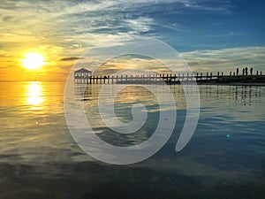 Outerbanks Pier Sunset