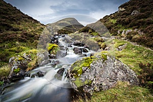 The Outflow from Loch Skeen on Tail Burn above The Grey Mares Ta