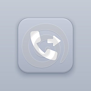 Outgoing call button, best vector