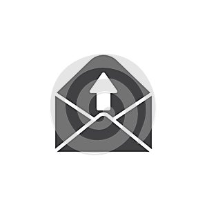 Outgoing message icon vector