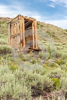 Outhouse in Bodie Ghost Town