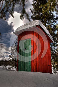 Outhouse in the forest