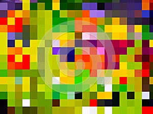 An outlandish lovely graphical design of colorful pattern of squares