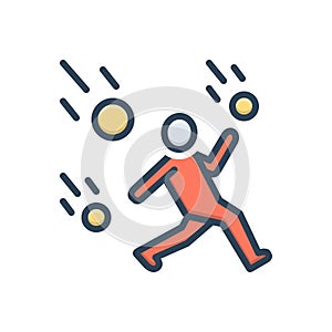 Color illustration icon for Outlast, live and out