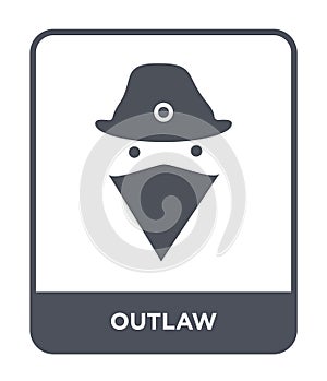 outlaw icon in trendy design style. outlaw icon isolated on white background. outlaw vector icon simple and modern flat symbol for