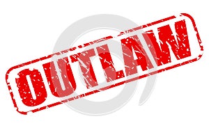 Outlaw red stamp text photo