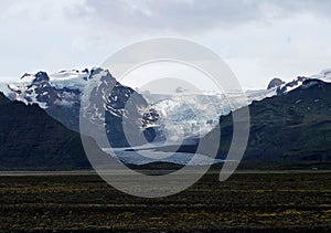 Outlet glacier of VatnajÃ¶kull, Iceland