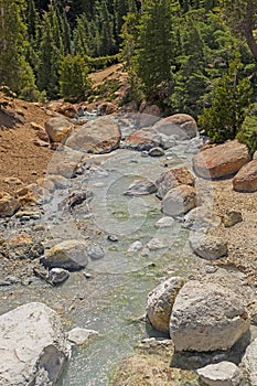 Outlet Stream from a Hydrothermal Area